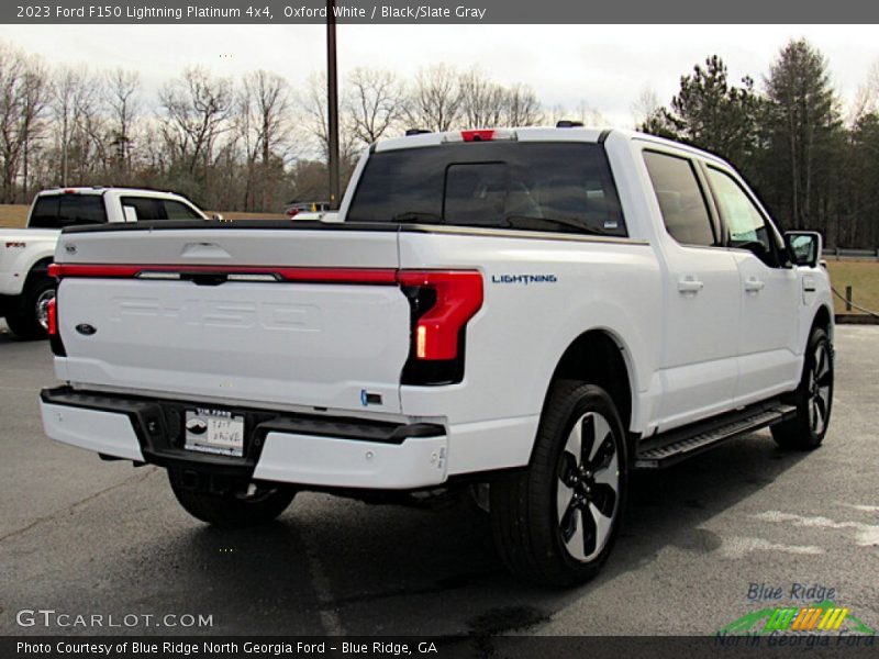 Oxford White / Black/Slate Gray 2023 Ford F150 Lightning Platinum 4x4