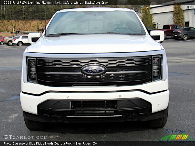 Oxford White / Black/Slate Gray 2023 Ford F150 Lightning Platinum 4x4