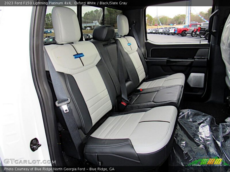 Rear Seat of 2023 F150 Lightning Platinum 4x4