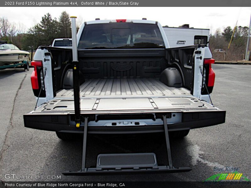Oxford White / Black/Slate Gray 2023 Ford F150 Lightning Platinum 4x4