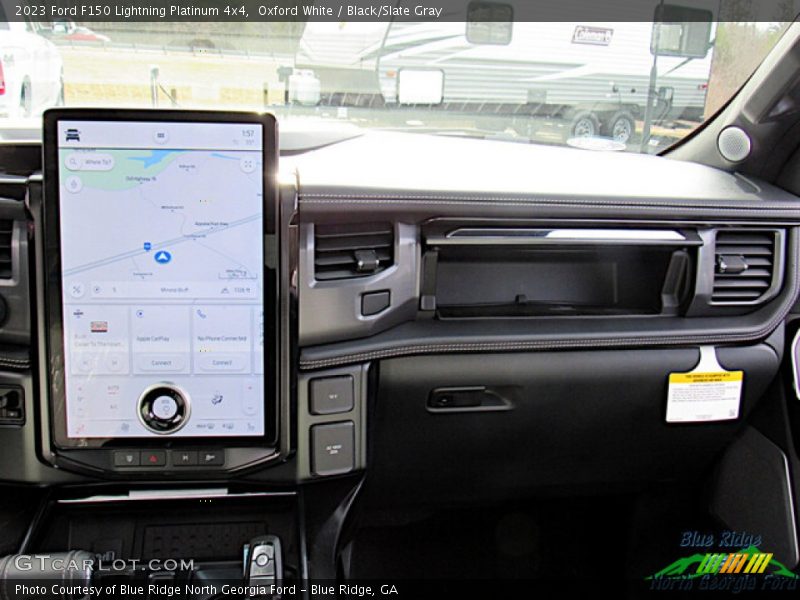 Oxford White / Black/Slate Gray 2023 Ford F150 Lightning Platinum 4x4
