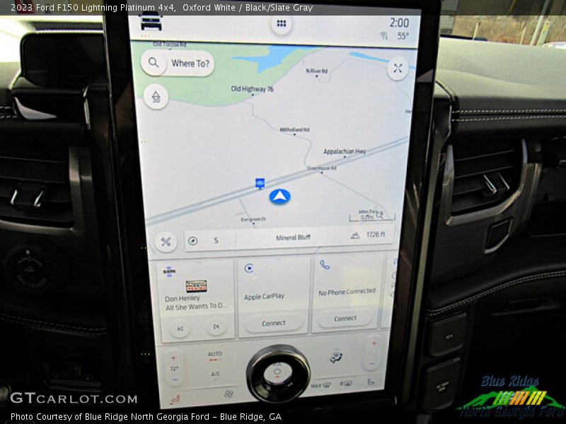 Navigation of 2023 F150 Lightning Platinum 4x4