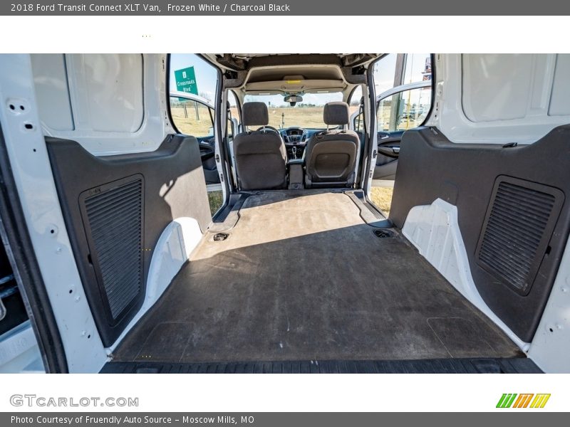 Frozen White / Charcoal Black 2018 Ford Transit Connect XLT Van