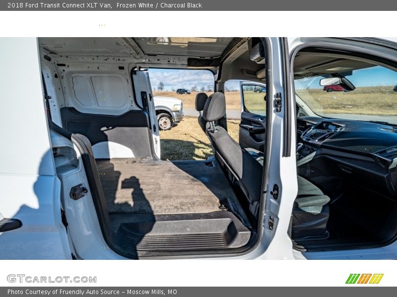 Frozen White / Charcoal Black 2018 Ford Transit Connect XLT Van