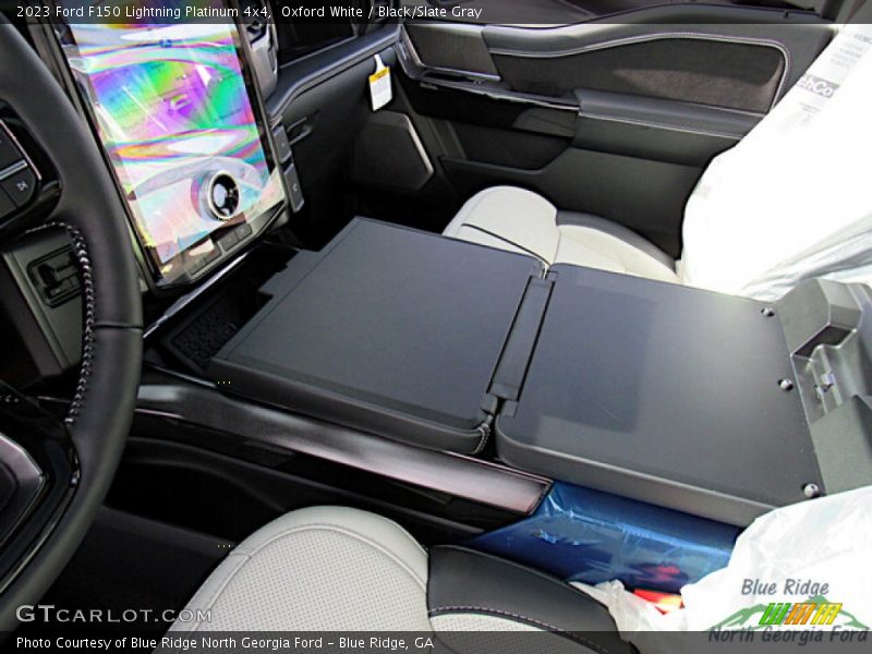 Oxford White / Black/Slate Gray 2023 Ford F150 Lightning Platinum 4x4