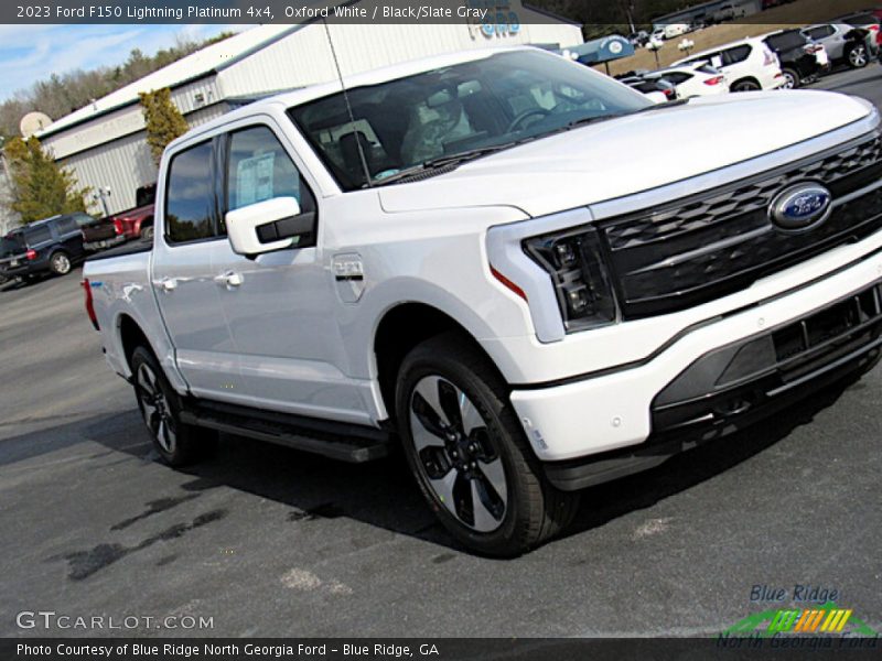 Oxford White / Black/Slate Gray 2023 Ford F150 Lightning Platinum 4x4