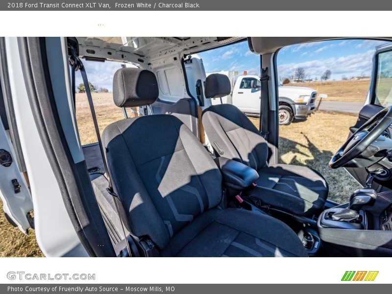 Frozen White / Charcoal Black 2018 Ford Transit Connect XLT Van