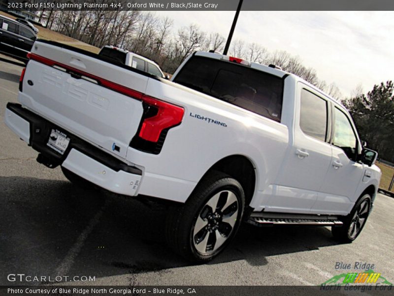 Oxford White / Black/Slate Gray 2023 Ford F150 Lightning Platinum 4x4