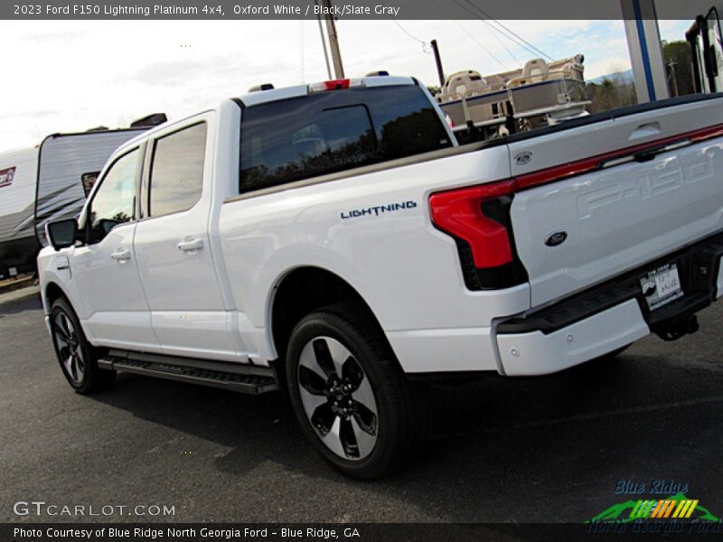 Oxford White / Black/Slate Gray 2023 Ford F150 Lightning Platinum 4x4