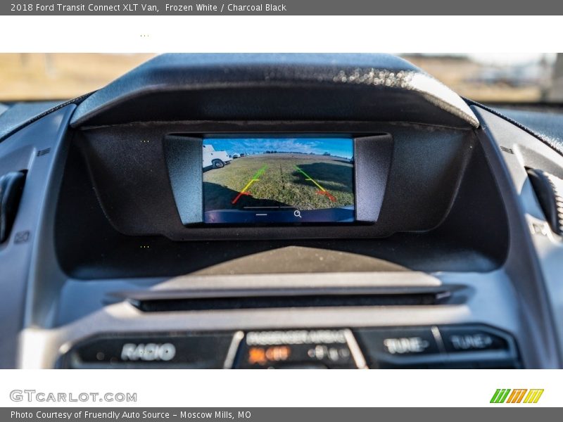 Frozen White / Charcoal Black 2018 Ford Transit Connect XLT Van