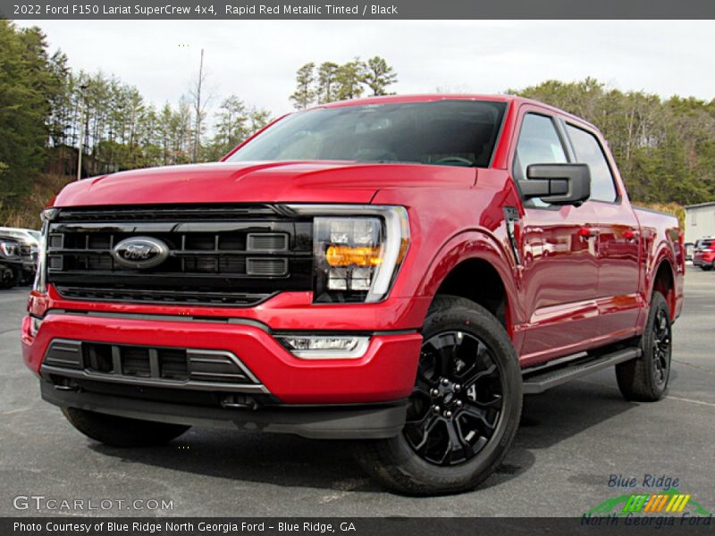 Rapid Red Metallic Tinted / Black 2022 Ford F150 Lariat SuperCrew 4x4