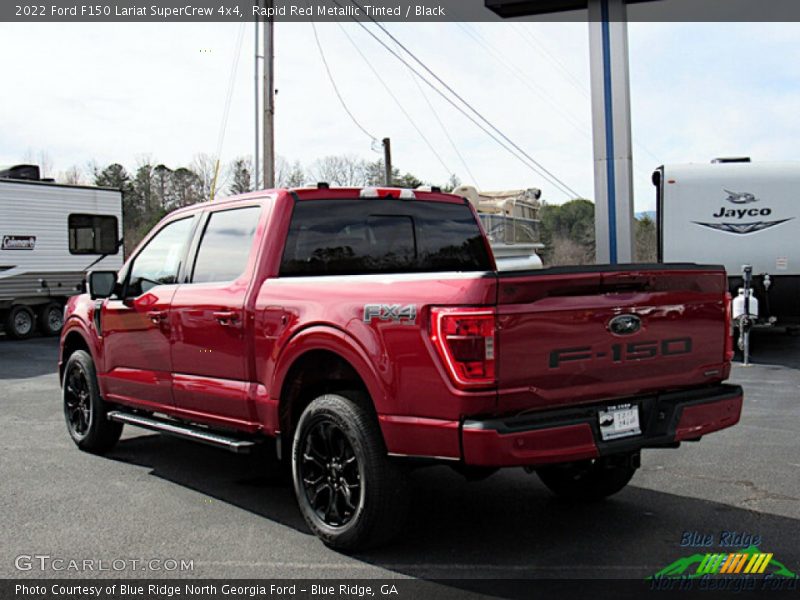 Rapid Red Metallic Tinted / Black 2022 Ford F150 Lariat SuperCrew 4x4