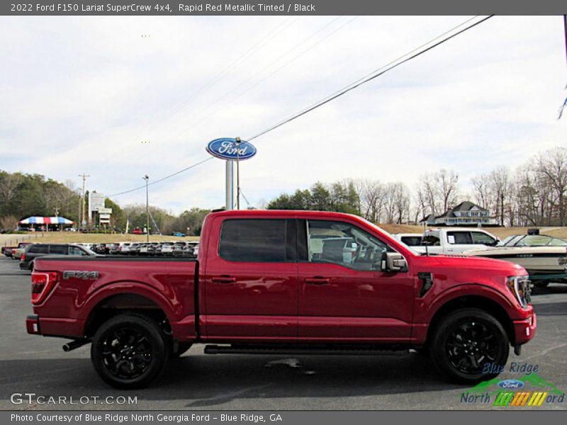 Rapid Red Metallic Tinted / Black 2022 Ford F150 Lariat SuperCrew 4x4