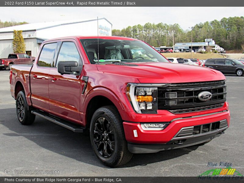 Rapid Red Metallic Tinted / Black 2022 Ford F150 Lariat SuperCrew 4x4