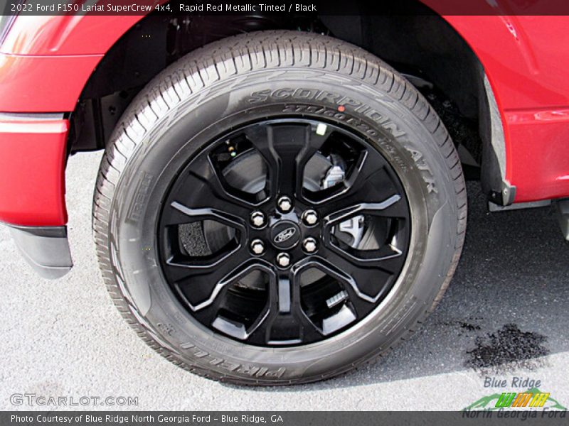 Rapid Red Metallic Tinted / Black 2022 Ford F150 Lariat SuperCrew 4x4