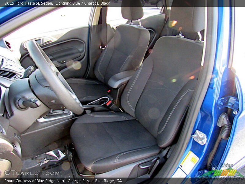 Lightning Blue / Charcoal Black 2019 Ford Fiesta SE Sedan