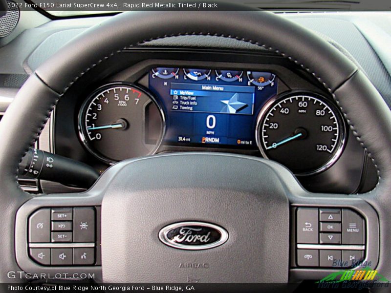 Rapid Red Metallic Tinted / Black 2022 Ford F150 Lariat SuperCrew 4x4