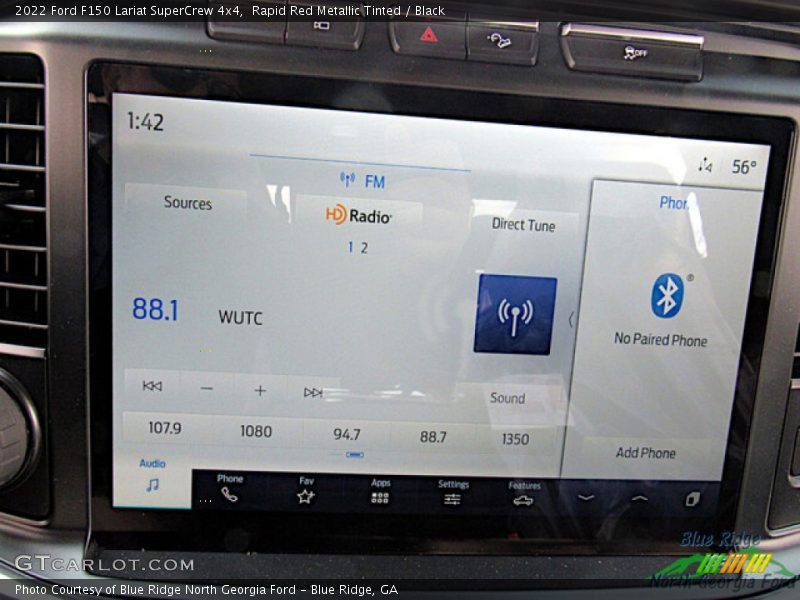 Rapid Red Metallic Tinted / Black 2022 Ford F150 Lariat SuperCrew 4x4