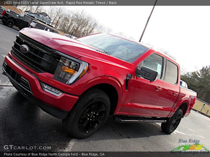Rapid Red Metallic Tinted / Black 2022 Ford F150 Lariat SuperCrew 4x4
