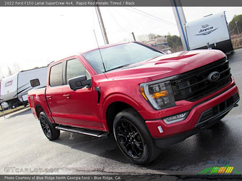 Rapid Red Metallic Tinted / Black 2022 Ford F150 Lariat SuperCrew 4x4