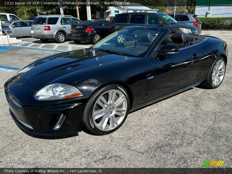 Ultimate Black Metallic / Warm Charcoal 2010 Jaguar XK XKR Convertible