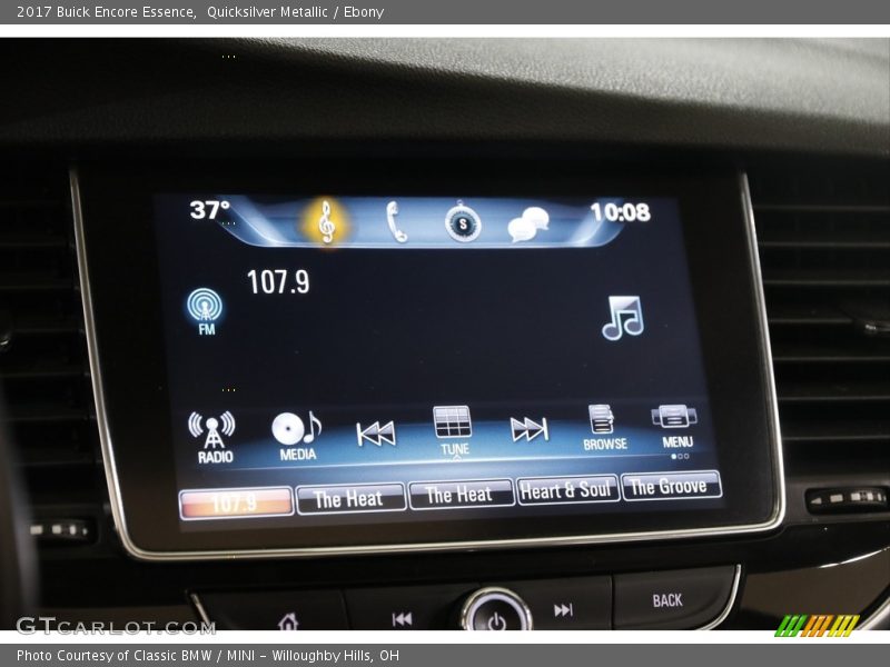 Controls of 2017 Encore Essence
