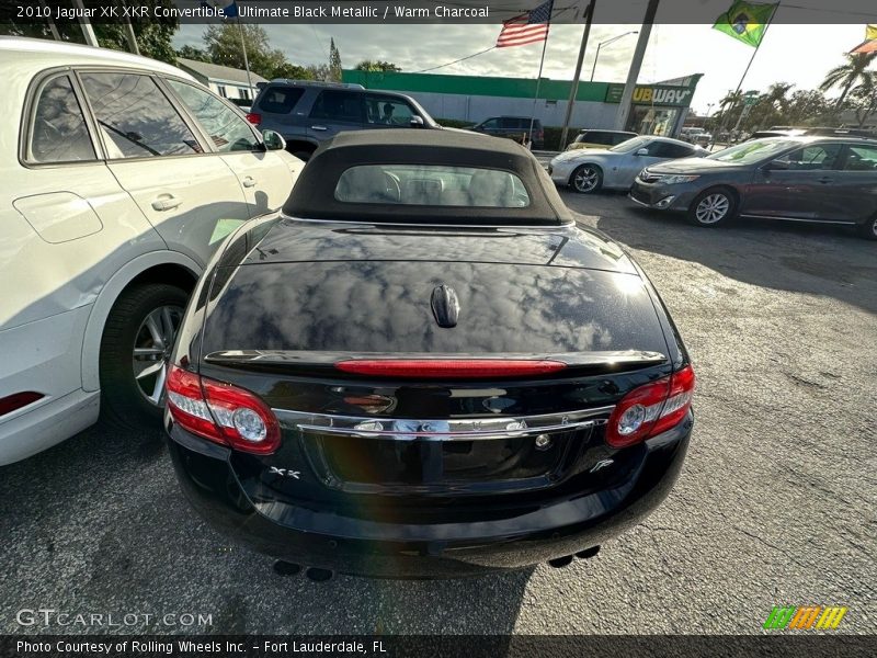 Ultimate Black Metallic / Warm Charcoal 2010 Jaguar XK XKR Convertible