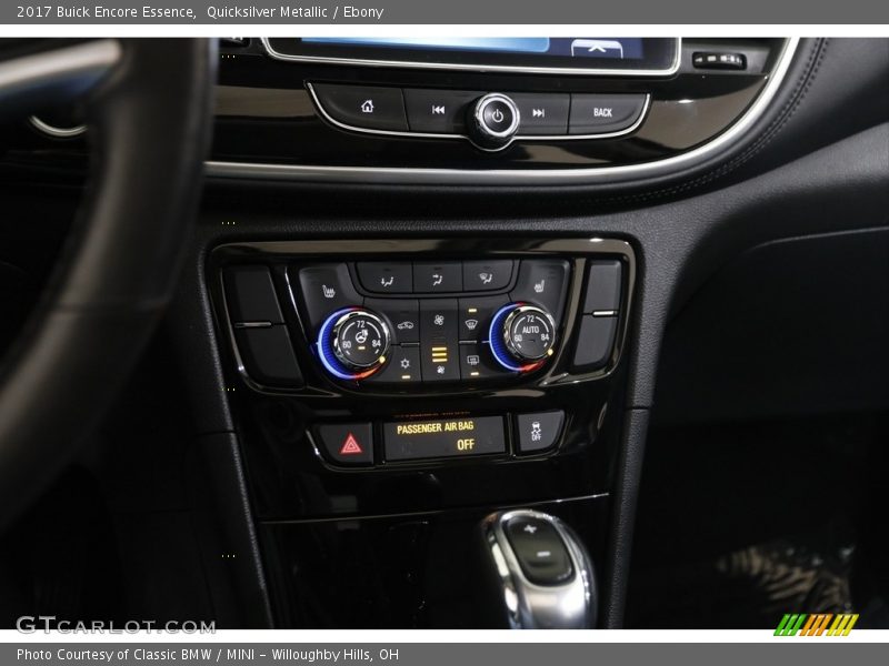 Controls of 2017 Encore Essence