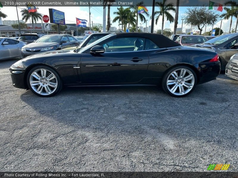 Ultimate Black Metallic / Warm Charcoal 2010 Jaguar XK XKR Convertible