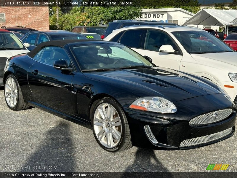 Ultimate Black Metallic / Warm Charcoal 2010 Jaguar XK XKR Convertible