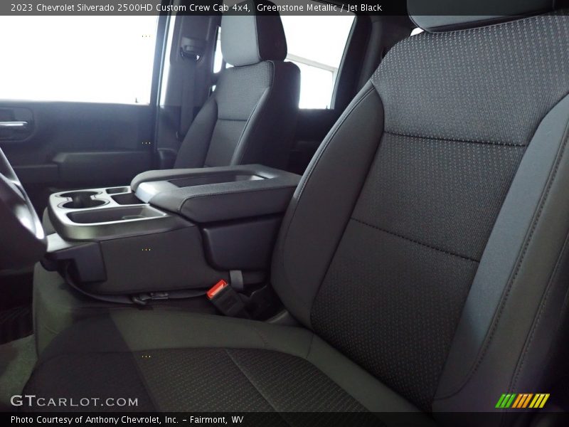 Greenstone Metallic / Jet Black 2023 Chevrolet Silverado 2500HD Custom Crew Cab 4x4