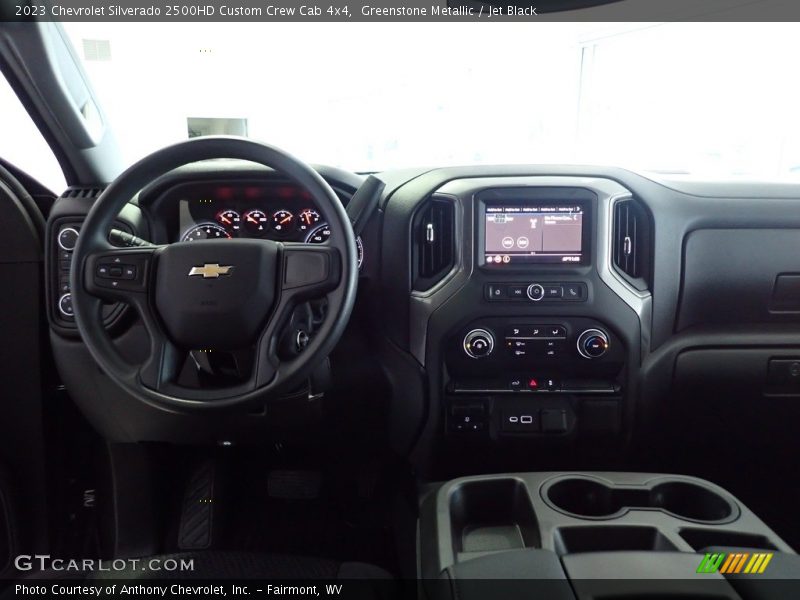 Greenstone Metallic / Jet Black 2023 Chevrolet Silverado 2500HD Custom Crew Cab 4x4