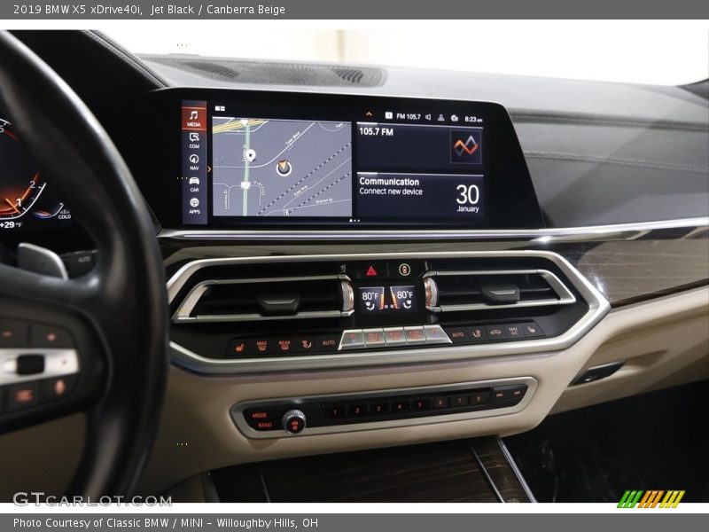 Jet Black / Canberra Beige 2019 BMW X5 xDrive40i