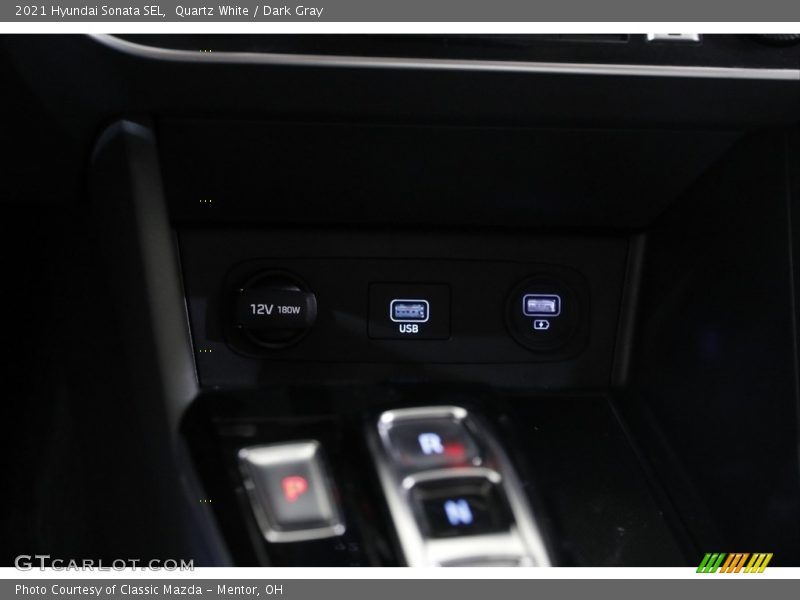Quartz White / Dark Gray 2021 Hyundai Sonata SEL
