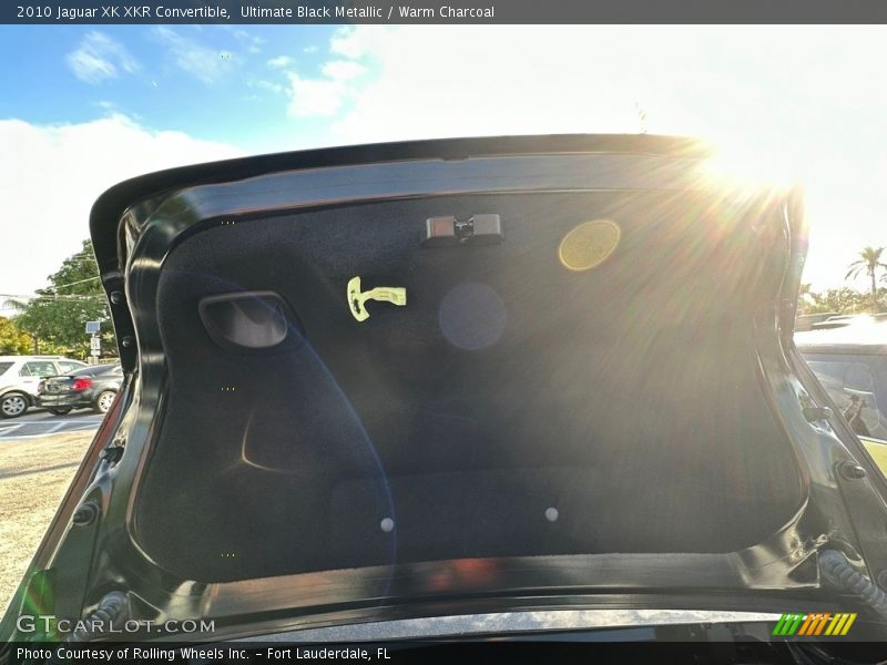 Ultimate Black Metallic / Warm Charcoal 2010 Jaguar XK XKR Convertible