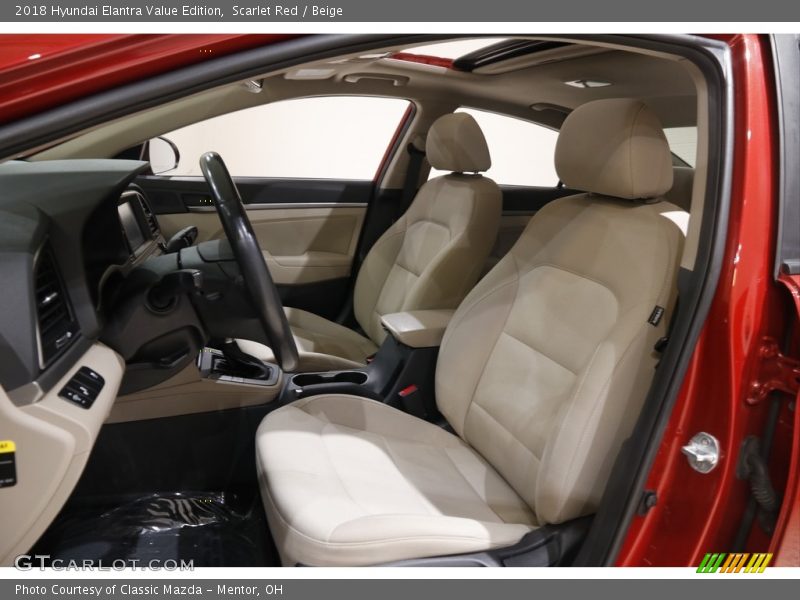 Scarlet Red / Beige 2018 Hyundai Elantra Value Edition