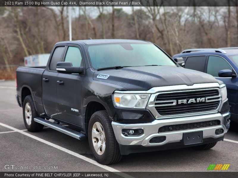 Diamond Black Crystal Pearl / Black 2021 Ram 1500 Big Horn Quad Cab 4x4