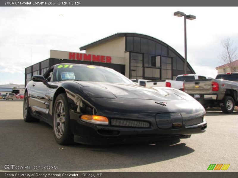 Black / Black 2004 Chevrolet Corvette Z06