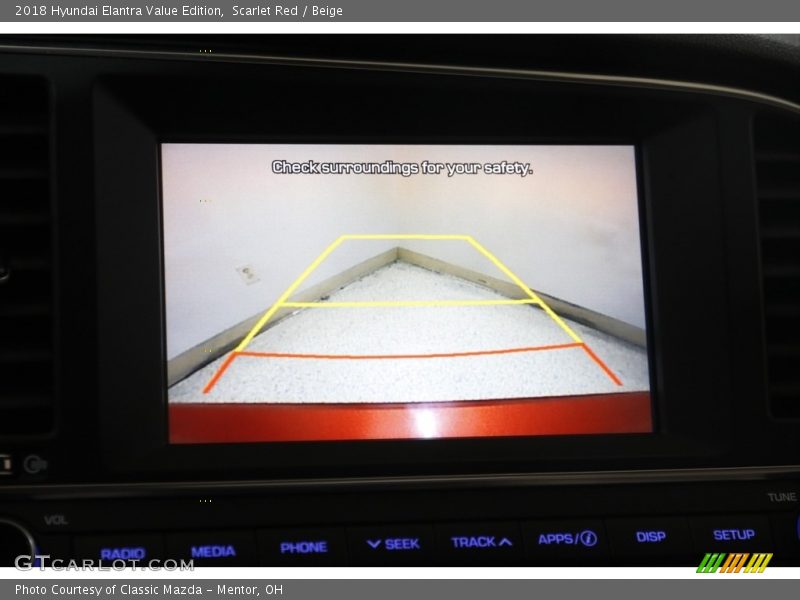 Scarlet Red / Beige 2018 Hyundai Elantra Value Edition