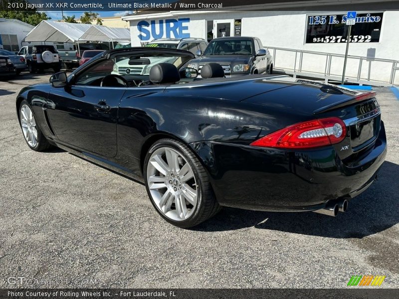 Ultimate Black Metallic / Warm Charcoal 2010 Jaguar XK XKR Convertible