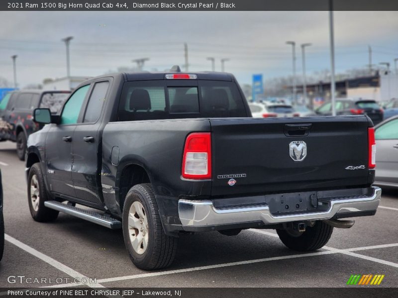 Diamond Black Crystal Pearl / Black 2021 Ram 1500 Big Horn Quad Cab 4x4