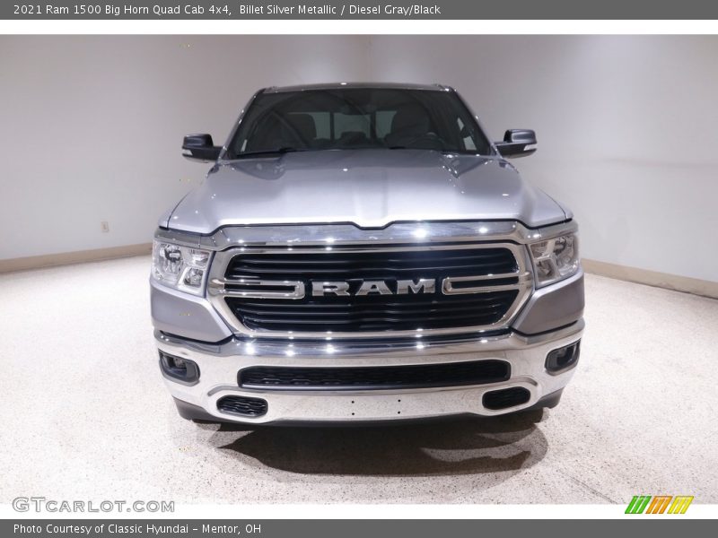 Billet Silver Metallic / Diesel Gray/Black 2021 Ram 1500 Big Horn Quad Cab 4x4