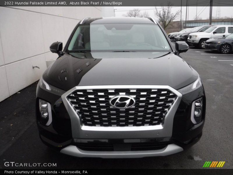 Abyss Black Pearl / Navy/Beige 2022 Hyundai Palisade Limited AWD