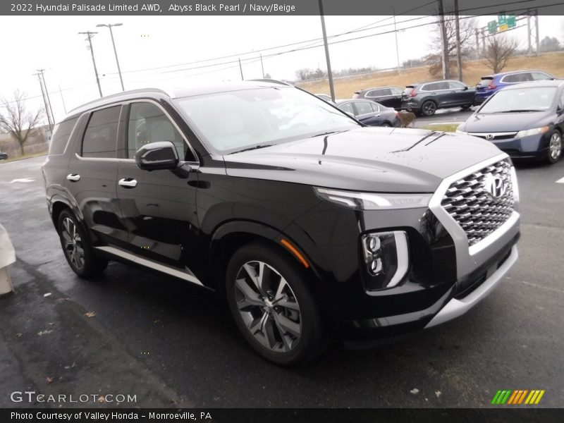 Abyss Black Pearl / Navy/Beige 2022 Hyundai Palisade Limited AWD