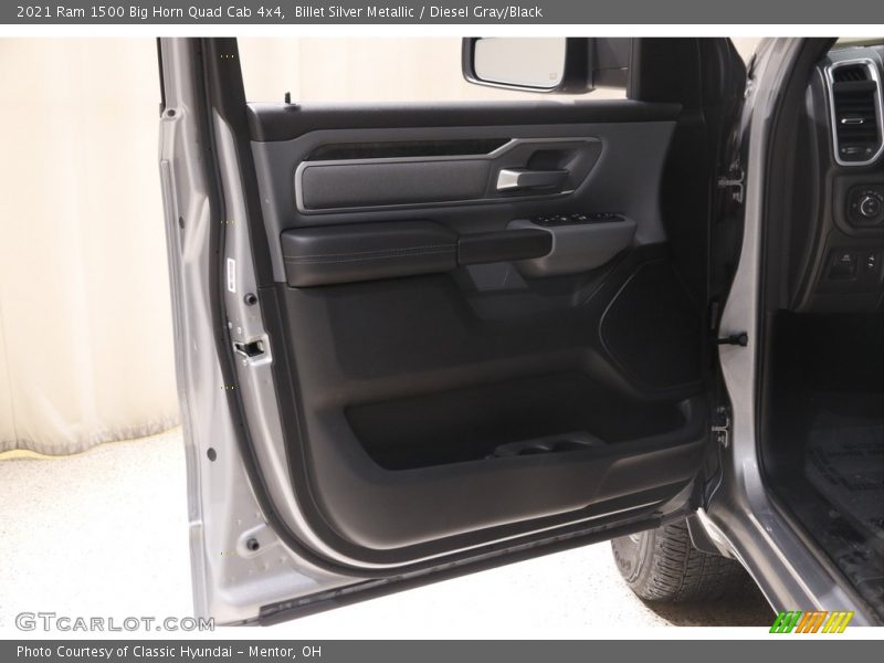 Billet Silver Metallic / Diesel Gray/Black 2021 Ram 1500 Big Horn Quad Cab 4x4