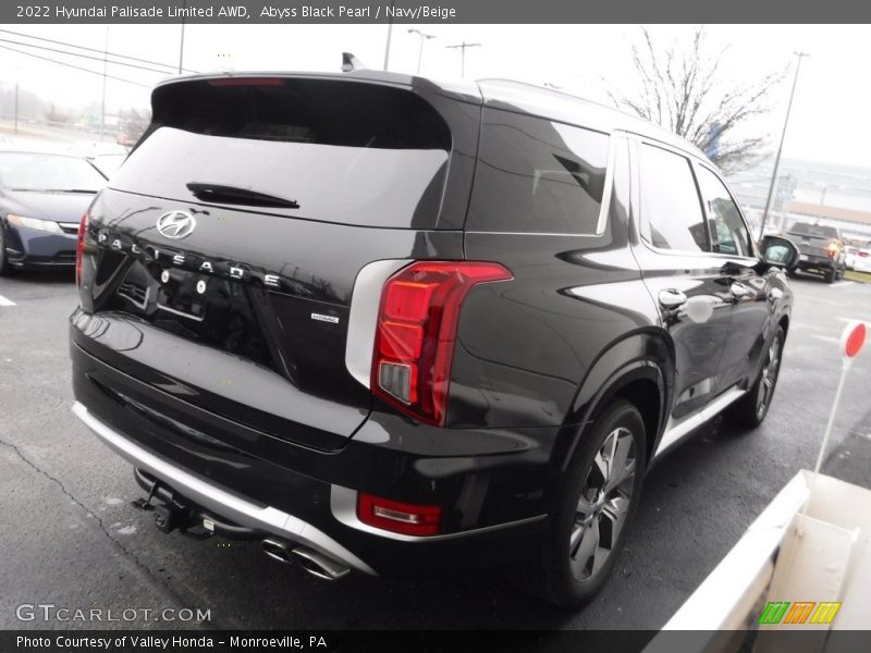 Abyss Black Pearl / Navy/Beige 2022 Hyundai Palisade Limited AWD