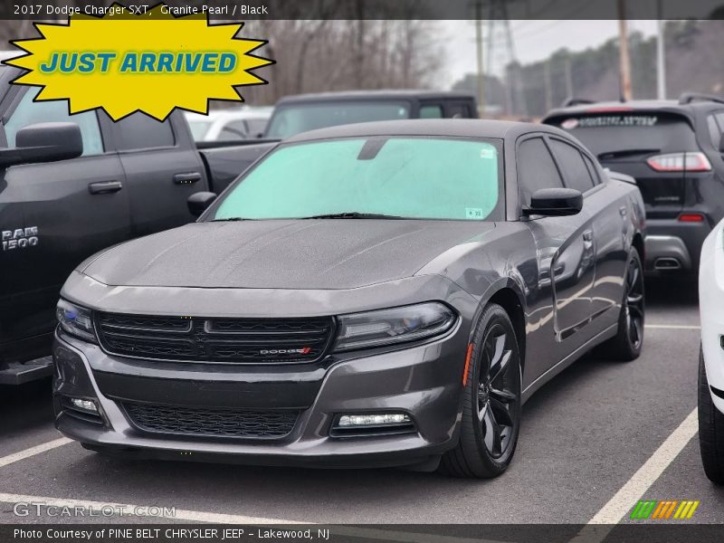 Granite Pearl / Black 2017 Dodge Charger SXT