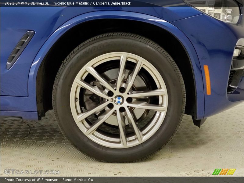 Phytonic Blue Metallic / Canberra Beige/Black 2021 BMW X3 sDrive30i