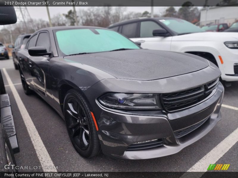 Granite Pearl / Black 2017 Dodge Charger SXT