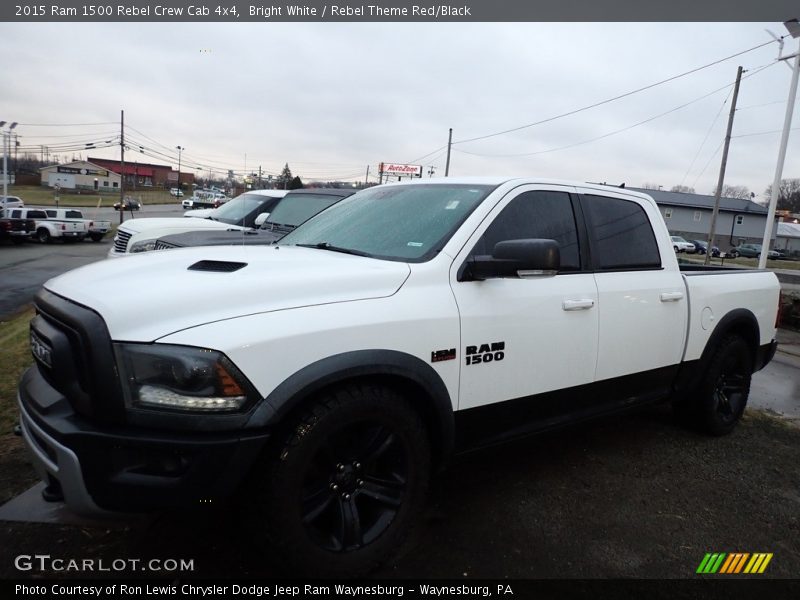 Bright White / Rebel Theme Red/Black 2015 Ram 1500 Rebel Crew Cab 4x4